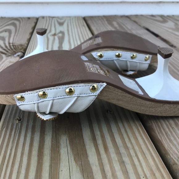 Aldo Shoe Womens Sandal Platform Heel White - Picture 7 of 8